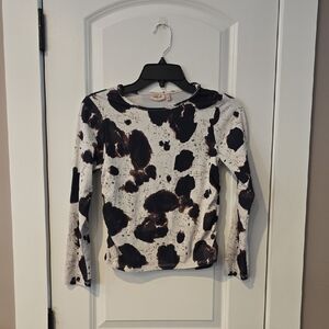 Willow Youth Black and White Artistic Top